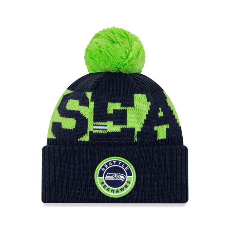 Gorras New Era Nfl Azules - Seattle Seahawks On Field Beanie Hat 21407AXIJ